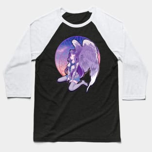 Pastel Goth Angel Horned Devil Anime Kawaii Girl Baseball T-Shirt